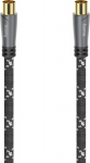 Hama 00205071, 3 m, Coaxial, Coaxial, Schwarz, Grau