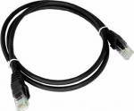 Alantec Patch cord U/UTP kat.5e PVC 0.25m czarny