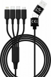 smrter Hydra ELITE 6in1 Nylon-Ladekabel Typ USB-C, black retail