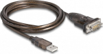 DELOCK Adapter USB2.0 Typ-A zu 1 x Seriell RS-232 D-sub9 pin