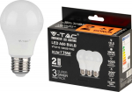 V-TAC LED lamp 3-pakk, E27/A60/10.5W/1055lm/3000K