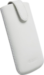 Kott Asper&ouml;, L Long, Apple iPhone 5 / 5C / 5S / SE (2016), naturaalsest nahast, valge, Krusell