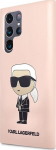 Karl Lagerfeld KLHCS23LSNIKBCP Sam S23 Ultra S918 Hardcase Silicone Ikonik / pink