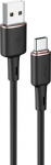 Kabel USB Acefast USB-A - USB-C 1.2 m Czarny (6974316280767)