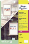 Avery Zweckform Polypropylene, Papier - frosted