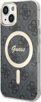Guess GUHMP15SH4STK Hardcase IML 4G MagSafe for iPhone 15 / 14 / 13 6.1" / black