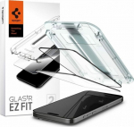 Spigen Glas.TR FC iPhone 15 Pro 6.1" "EZ FIT" 2 szt. Tempered glass, black frame AGL06893