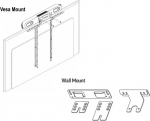 Poly VESA mount and wall mount Studio X30/X32/V12 875L6AA