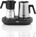 ARZUM OK0027-0500 Moka pot, black chrome, cup capacity 5