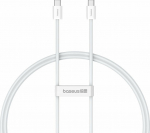 Kabel USB Baseus USB-C - USB-C 1 m White (6932172648800)
