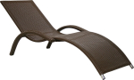 Deck chair MERIDIAN coffee brown