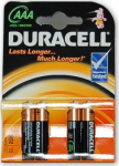Battery AAA 1.5V Alkaline Duracell MN2400/4
