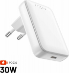 Loader Fixed FIXED Slim GaN Travel Charger - loader GaN USB-C z Power Delivery 30W White - Guarantee of safety. Simple installments. Free shipping from 170 zł