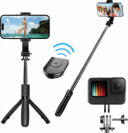 BlueStar BLUE STAR selfie stick with wireless remote control and tripod L21 czarny