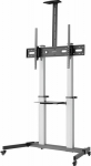 MANHATTAN Aluminium Multimedia TV-Stand on wheels 60-100" (Speditionsversand)