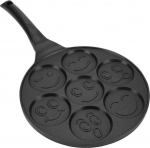 Kamille Pannkoogipann 26cm SMILE, minipannkookidele 7tk, induktsioon