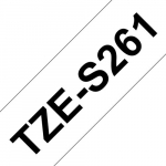 Brother TZE-S261 LAMINATED TAPE 36 MM, BLACK ON WHITE / EXTRA STRONG