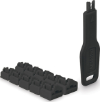 Lindy RJ45 PORT SCHLOSS, 10 STCK MIT SCHLSSEL SCHWARZ
