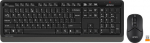 A4Tech Fstylet FG1012 WRLS black - The keyboard set + mysz | wireless 2.4 GHz| USB | V-Track