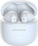 Headphones Awei AWEI Bluetooth 5.3 T68 ENC TWS headphones + docking station white