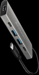 AXAGON HMC-5G21 2x USB-A + 2x USB-C + HDMI 4K/30Hz, USB-C 3.2 Gen 2 10Gbps hub, PD 60W, 13cm USB-C cable