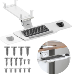Maclean Under-desk keyboard holder , Adjustable, max. 5kg, white, MC-156 W