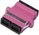 Digitus FO COUPLER DUPLEX SC TO SC, MM OM4 VIOLET CERAMIC SLEEVE