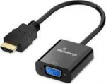 MediaRange HDMI auf VGA (HD15) Video Converter, 20cm, sw
