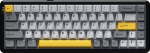 Ajazz Wireless mechanical gaming keyboard AK680 MAX (8+8K) Magnetic Switch-Black-Gray-Yellow Keycaps-RGB - Aluminum Positioning Plate-3 Model Version