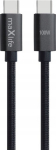 Kabel USB Maxlife Maxlife kabel MXUC-12 USB-C - USB-C 1.0 m 100W czarny
