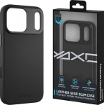 Yaxo Phone case Leather Gear Slim Case MagSafe iPhone 17 Pro Dusty Black