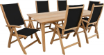 Dining set MALDIVEwith 6 foldable chairs