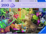 Ravensburger Puzzle: Feel Well - Cheeky Cats (200pcs) (12001735)