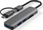 Extra Digital Adapter USB 3.0 - 3 x USB 3.0, SD, TF