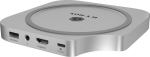 ICY BOX USB-C 7w1 do Mac Mini M4 | 3x USB-A | 1x HDMI | 1x Audio/Mic | 1x SD/microSD | 1x M.2 NVMe