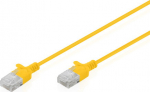 DIGITUS patch cable CAT 6 U-UTP Slim 5m Gelb
