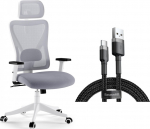 Office chair SENSE7 Tone White-gray + kabel usb