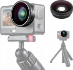 Puluz Lens Wide Angle Lens Fov Boost 185&deg; Do Dji Osmo Action 6 / HD glass / Pu1103