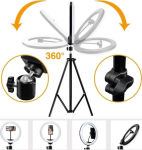 Riff 36cm LED Light Ring 13W with Smartphone holder + remote