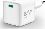 Hama supermini 65W GaN PD/QC 1x USB-C white - 65W mains charger | USB-C | Power Delivery/Quick Charge | 65W | White