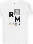 Project Rogers Real Madrid CF Official T-Shirt &ndash; White Minimalist 'RMCF' Block Print &ndash; Size L (RM1CE110)