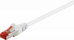 MicroConnect F/UTP CAT6 0.25m White PVC, Outer Shield : Foil screening