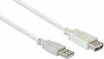 Alcasa Good Connections USB2.0 Verl&auml;ngerung A-St.-A-Bu. grau 1m