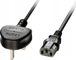 Lindy 3m UK 3 Pin to C13 Mains, Cable, lead free