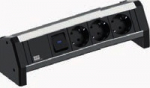 Bachmann DESK - Steckdosenleiste - Wechselstrom 230 V - output terminals: 3 (CEE 7/4)