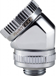 PHANTEKS Glacier Rotary Hard-Tube Fitting 16mm 45 Grad G1/4 - chrome, drehbar