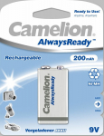 Camelion | 9V/6HR61 | 200 mAh | AlwaysReady Rechargeable Batteries Ni-MH | 1 pc(s)