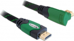 DELOCK HDMI Kabel Ethernet A -> A St/St 1.00m 90&deg; right