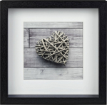 Hama Scala 3D black 23x23 Portrait Wood Passepartout 59773