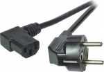 EFB Elektronik EFB Netzkabel Schutzkontakt 90&deg;-C13 90&deg;,sw,3.0m,3x1.00mm